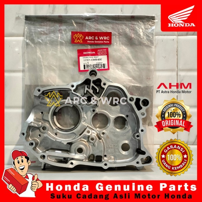 Crankcase Blok Bak Oli Mesin Kanan Motor Honda Blade 110 Karbu // 11101KWB600 berkualitas