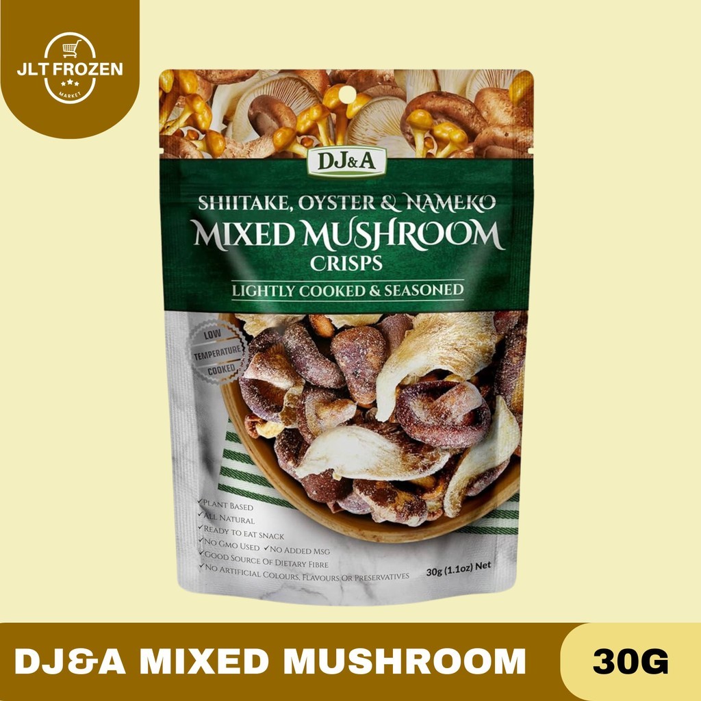 

DJ&A Mixed Mushroom Crips / Snack Jamur / Keripik Jamur / Shitake / Mushroom / Nameko 30g