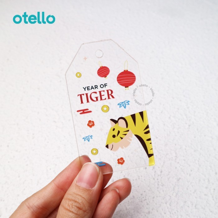 

Hiasan Hampers Imlek Hang Tag Sincia Gift Tag Chinese New Year Akrilik - Chinese Tiger