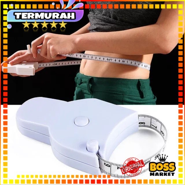 Meteran badan 150cm meteran gulung serbaguna meteran kain gulung meteran gulung otomatis