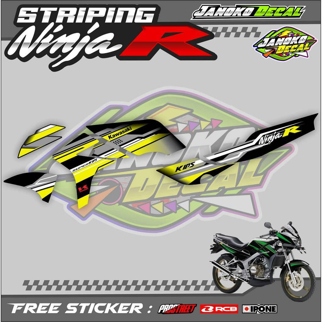 STRIPING VARIASI SEMIFULL KAWASAKI NINJA 150 R / STICKER LIST VARIASI NINJA 150 R