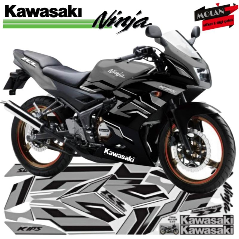 Sticker Striping Ori Ninja Rr 150 2015 Merah - Ninja Rr 150 Se 2015 Hitam Putih - Ninja Rr Se 2013 P