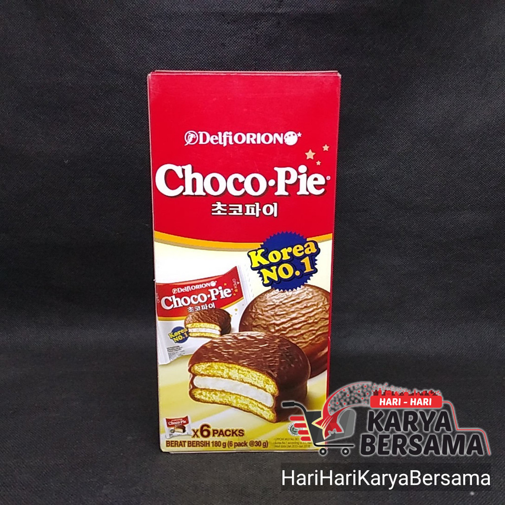 

MAKANAN RINGAN BISKUIT DELFI ORION CHOCO PIE 180GR