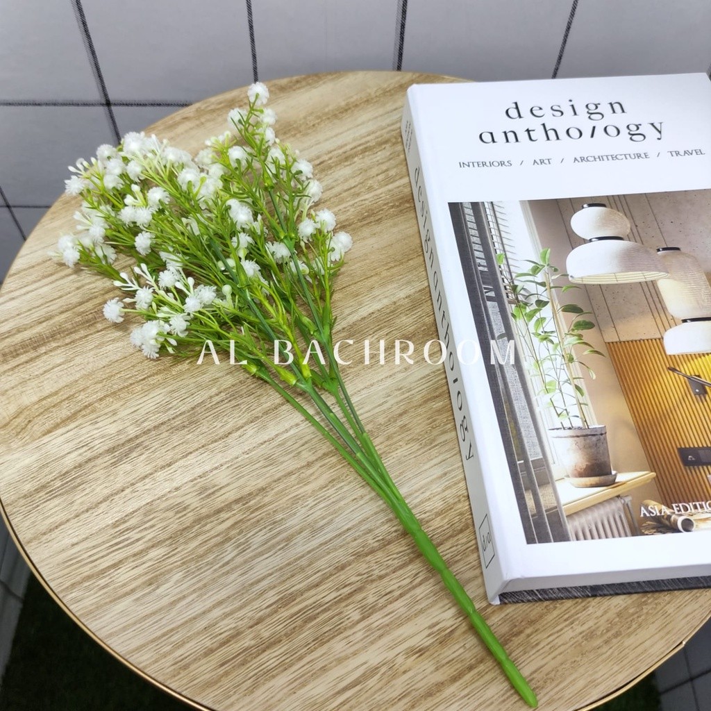 B8121 BUNGA HIAS ARTIFICIAL BABYBREATH MELATI  BUNGA PLASTIK DEKORASI BUNGA BUKET HANTARAN HIASAN RU