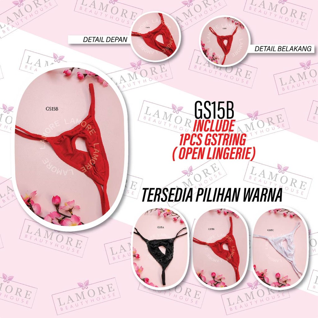 Underwear Pria Celana Dalam Thong Motif Gajah Merah Gs15B