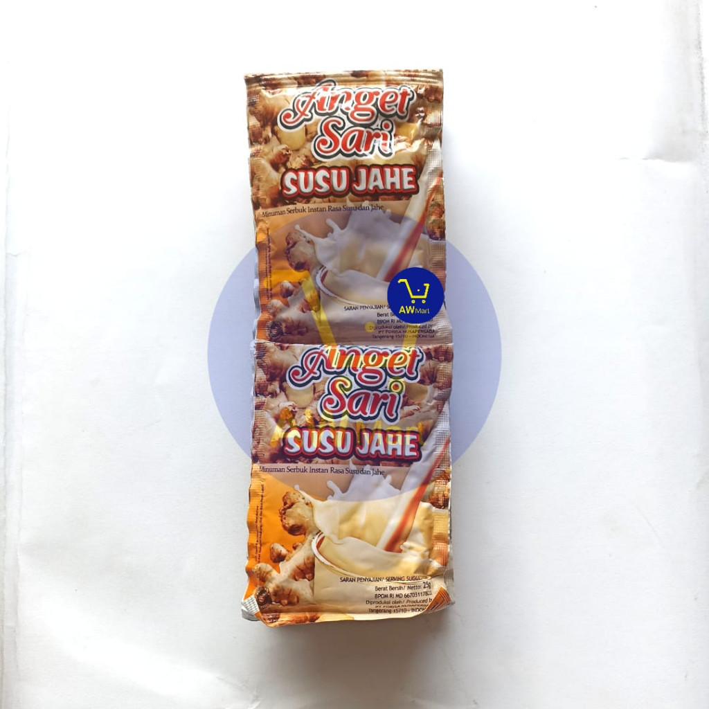 

ANGET SARI SUSU JAHE RENCENG ISI ( 10 SACHET X 25 GRAM ) - SERBUK INSTAN RASA SUSU DAN JAHE RENCENG ISI 10 SACHET X 25 GRAM