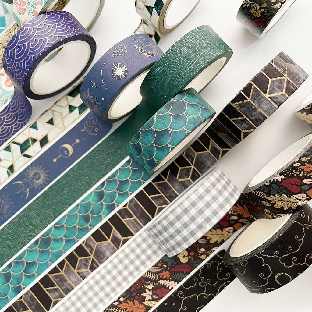 

1.5CM*7M Retro golden geometry Masking Washi Tape grid Decorative Adhesive Tape Diy Scrapbooking Sticker Label Stationery