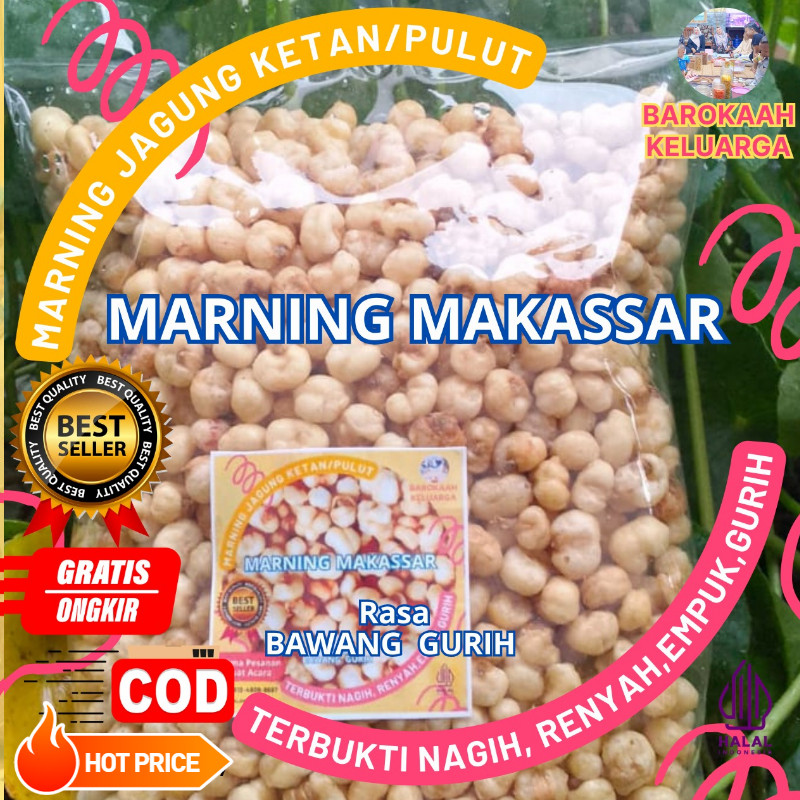 

1 KILO KG MAKARONI MARNING JAGUNG SULTAN TERBUKTI EMPUK RENYAH GURIHH / JAGUNG MARNING KETAN PUTIH/MARNING JAGUNG PULUT GURIH ASIN BAWANG, HARGA SPESIAL