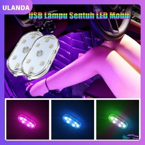 Lampu Sentuh Led Mobil Lampu Led Mobil USB Lampu Plafon Mobil Lampu Led Tempel Mobil Lampu Mobil