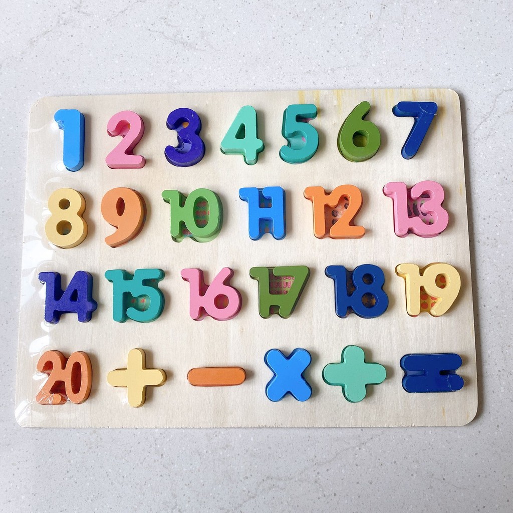 Mainan Puzzle ABC Dan Angka Timbul Jumbo / Mainan Edukasi Anak