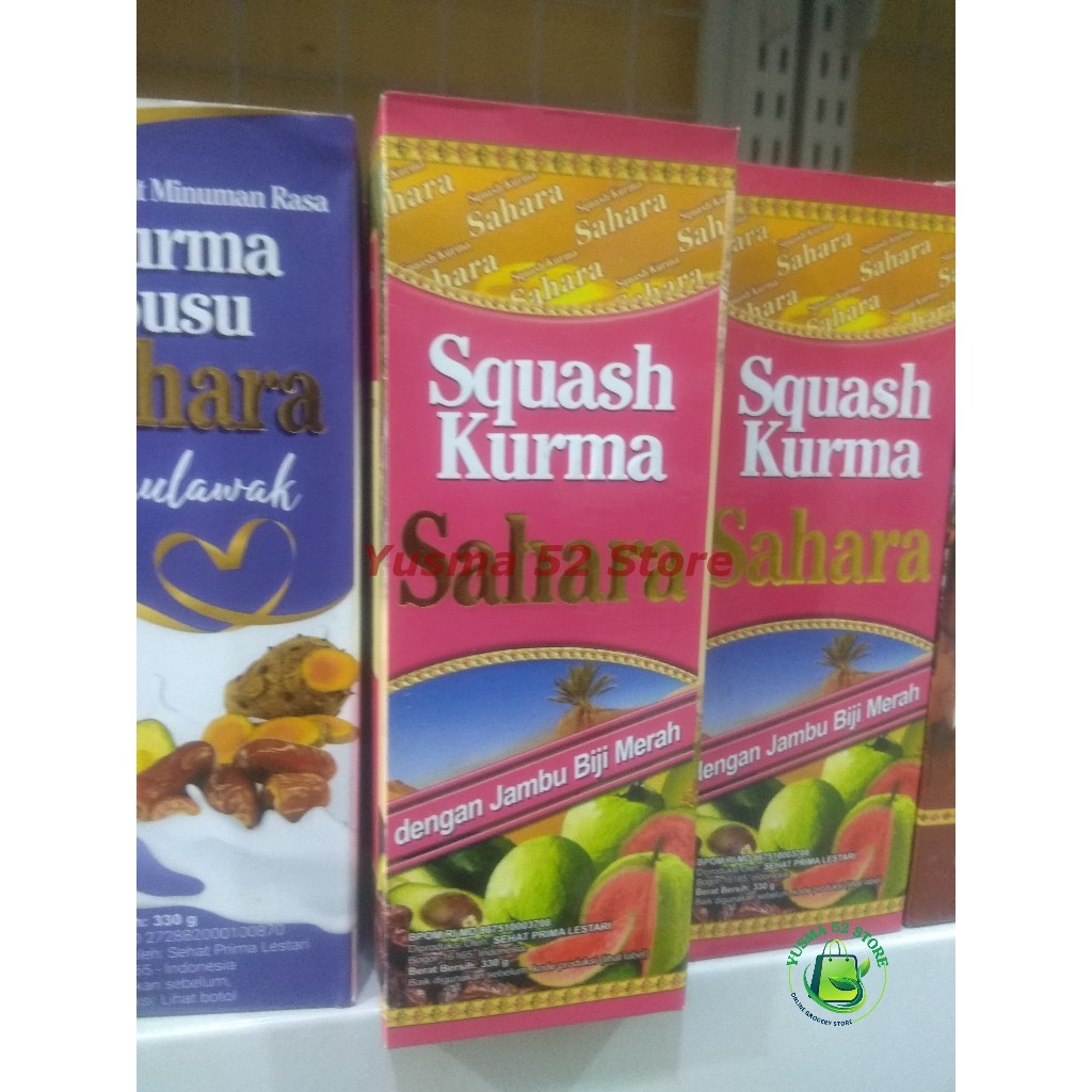 

Squah Kurma Sari Kurma Sahara Plus Jambu Biji Merah Penambah Darah