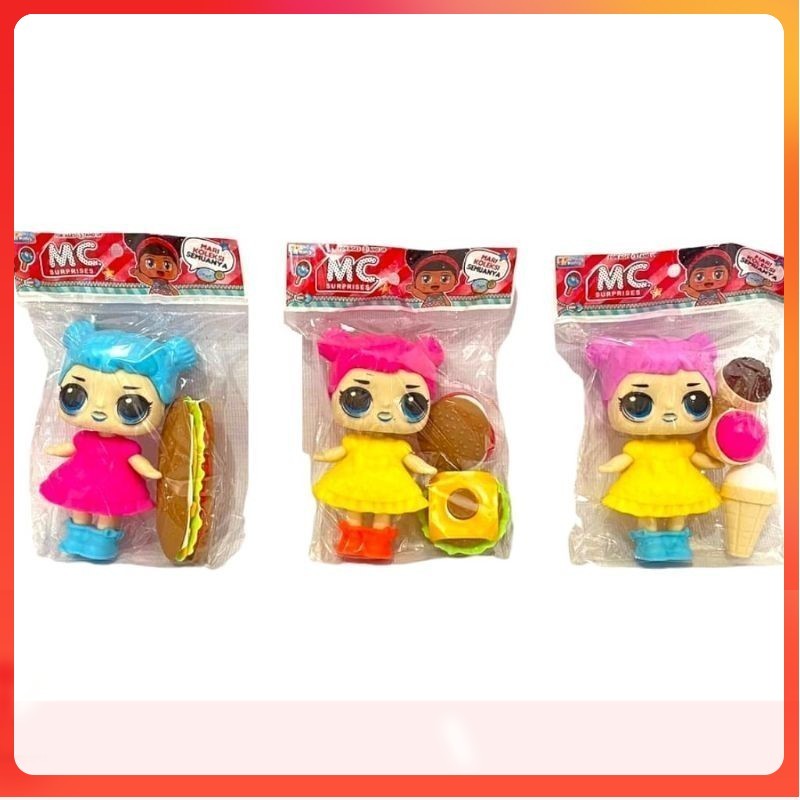 Mainan Boneka Lucu plus Fast Food / Boneka LOL MO 01