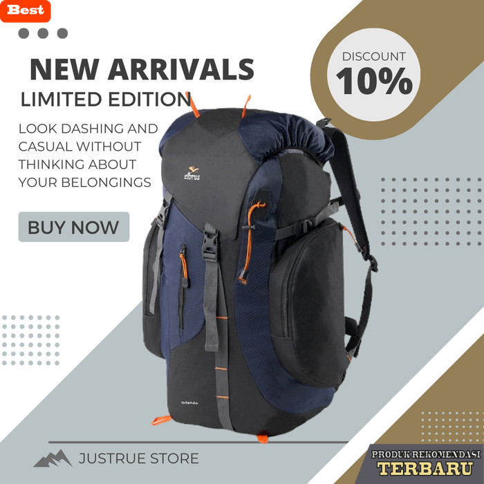 tas ransel pria murah berkualitas Tas Ransel Outdoor Pria Tas Gunung 50 Liter Tas Carrier 50L Hiking