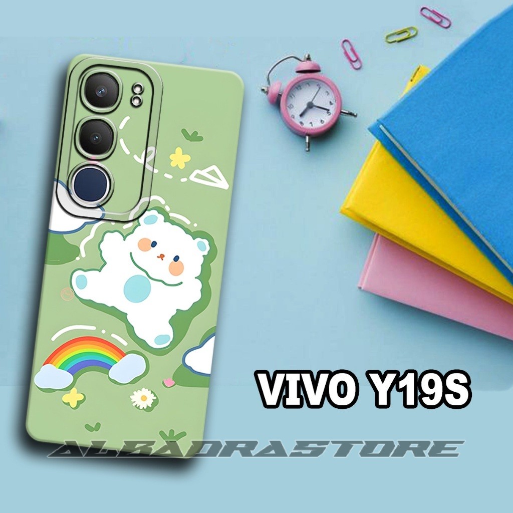 24Softcase karet lentur untuk vivo y19s/Motif cewek/case vivo y19s/kesing vivo y19s/silicon vivo y19