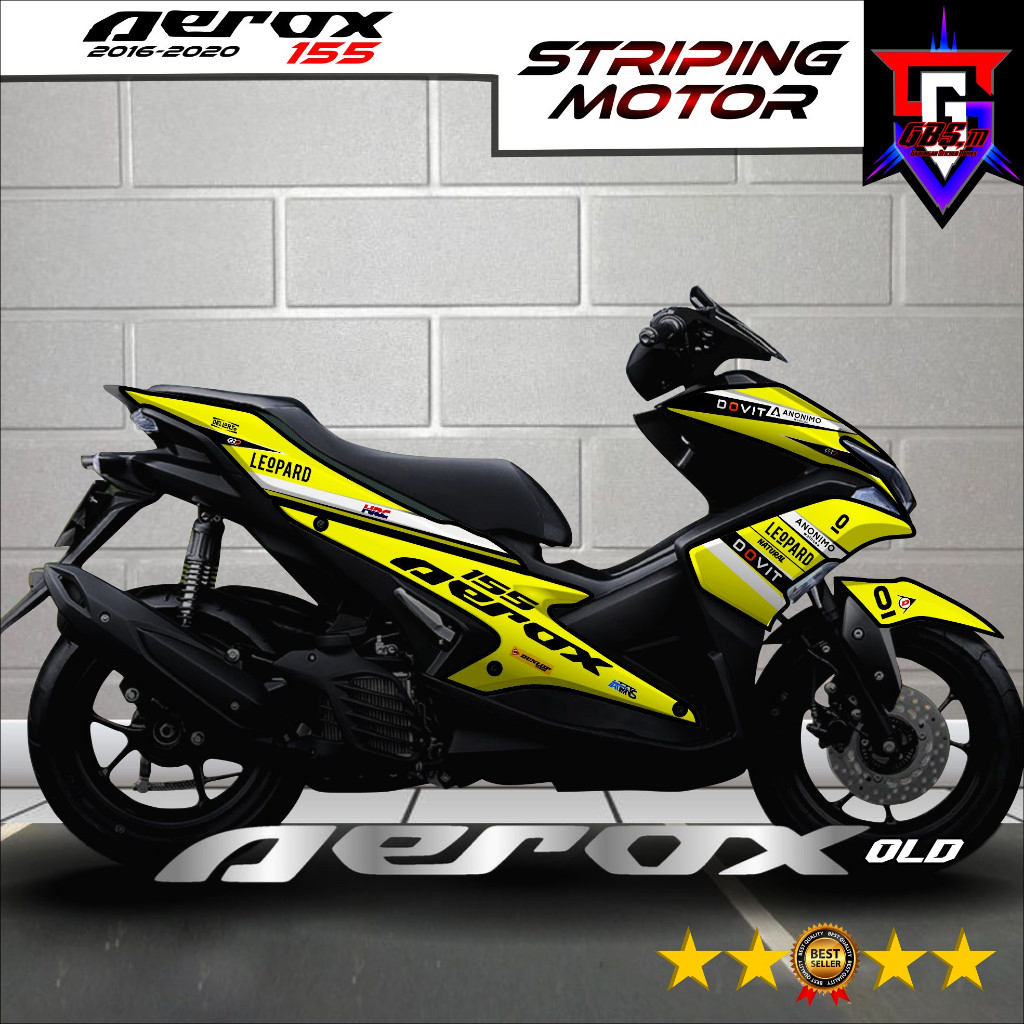 Striping Variasi Aerox 155 Old Stiker Strifing Motor Aerox 155 old Variasi Modifikasi