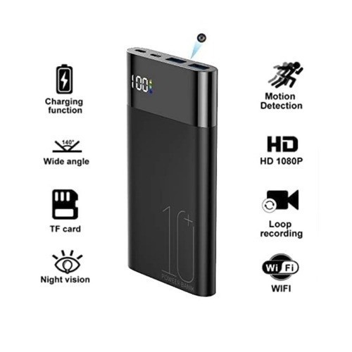 SPYCAM SPY CAM POWER BANK POWERBANK IPCAM IP WIFI CAMERA KAMERA H8