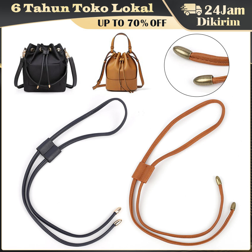 Tali Serut Tas Kulit Sintetis / Tali Serut untuk Tas Rajut dengan Bahan Kulit Imitasi