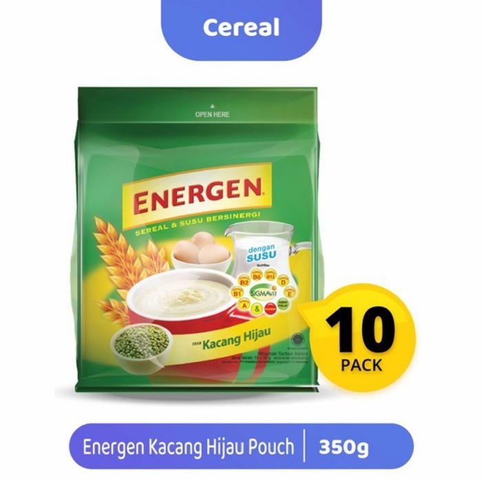 

New Item ENERGEN KACANG HIJAU POUCH ISI 10S 350G
