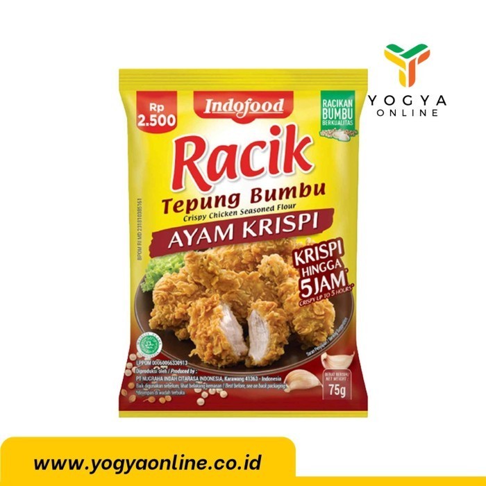 

NEW ITEM INDOFOOD RACIK TEPUNG BUMBU AYAM KRISPI 75G BAHAN MASAK
