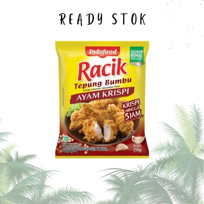 

NEW ITEM INDOFOOD RACIK TEPUNG BUMBU AYAM KRISPI 210G BAHAN MASAK