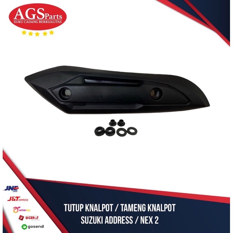 tutup knalpot / tameng knalpot address / nex 2 pelindung kenalpot motor cover knalpot nex2