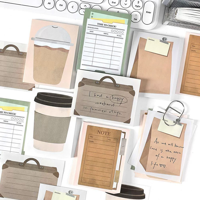 

50Sheets/Pack Record Every Second Series Sticky Notes Supply Vocabulary Writing Pads Planner Reciting Book Student Memo Message