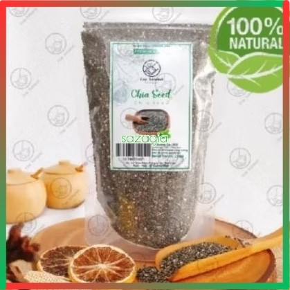 

(SG) 500gram Black Chia Seed kaya Omega 3 Antiakeldan Lebih kaya Dari Almond salmen