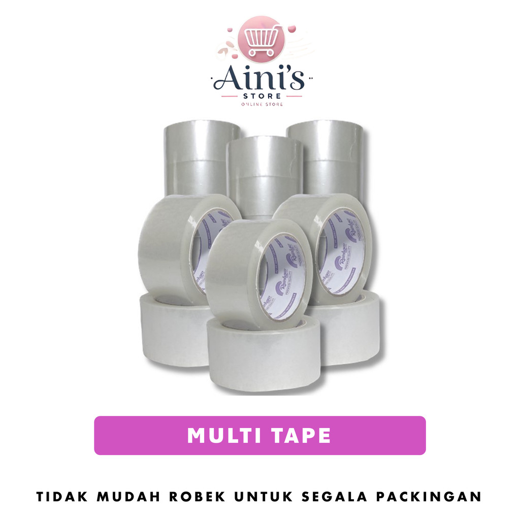 

Isolasi Lakban Isolatip Bening Coklat Besar Super Rekat 48mm 2 inch Rainbow Tape