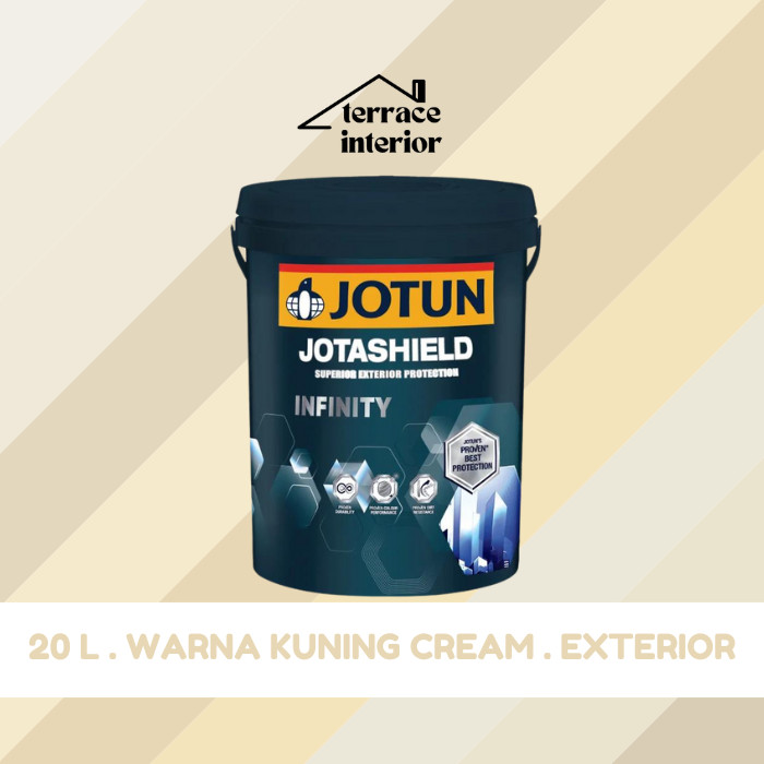 Cat Tembok Exterior Infinity Jotun warna Kuning Cream 20 L
