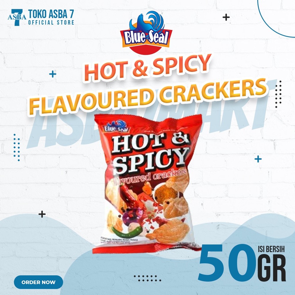 

BLUE SEAL HOT AND SPICY FLAVOURED CRACKERS 50 GR