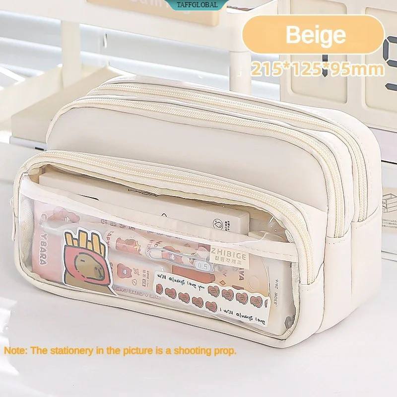 

Tempat Pensil Multi Layer Pencil Case Compact Pouch Stationary - ZH21