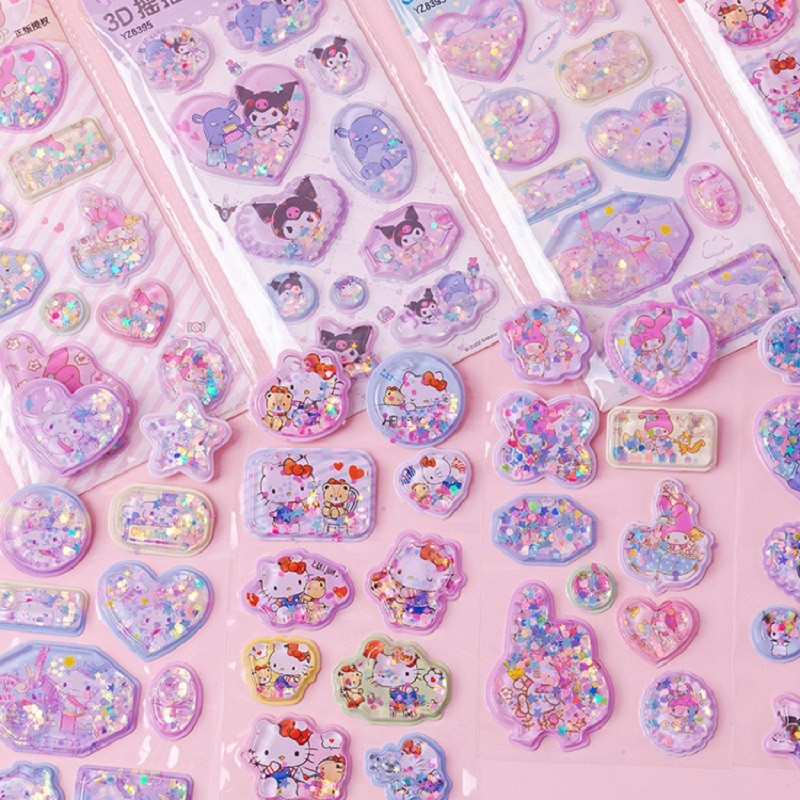 

Cute 3D Anime Kawaii Sticker For School Student Stationery Scrapbooking Self Adhesive DIY Notebook Album Diary Handbook