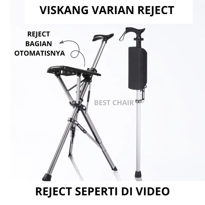 Kursi Tongkat Multifungsi Kursi Tongkat Lansia Exclusive - Viskang Reject