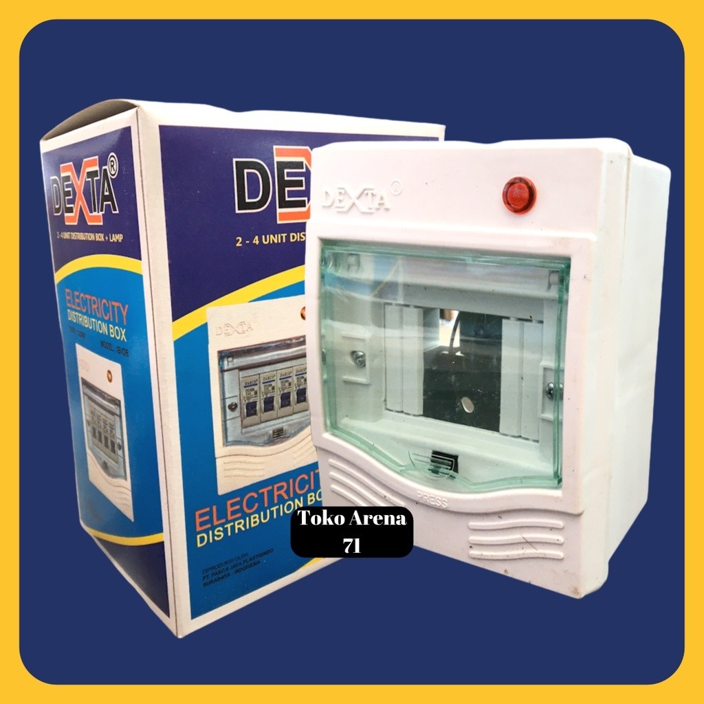 Grosir DEXTA Kotak Box MCB IB Inbow / OB Outbow 2-4 Grup Group + Lampu Indikator DX-1234N Murah