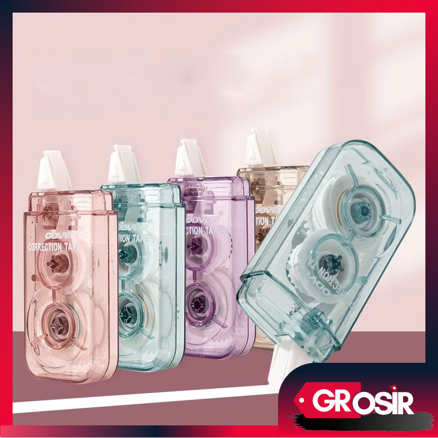 

Grosir - S6609 Correction Tape Smoky Color / 3 Meter Tip Ex Roll Kertas / Students School Stationery / Cute Multiple Color Pen Tape