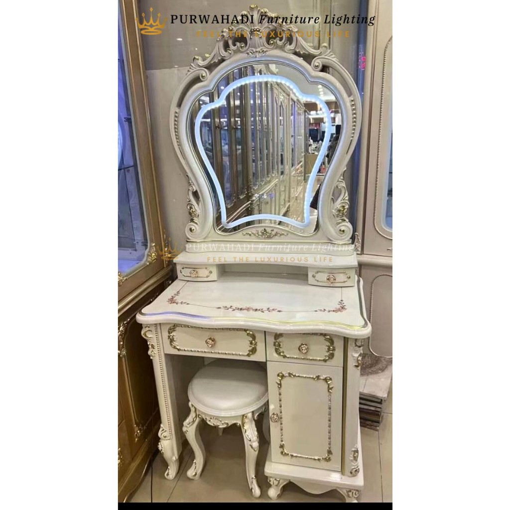 MEJA RIAS | MEJA RIAS SET ESTETIK | MEJA RIAS LAMPU LED | MEJA RIAS UKIR | KLASIK | MINI | MEJA RIAS