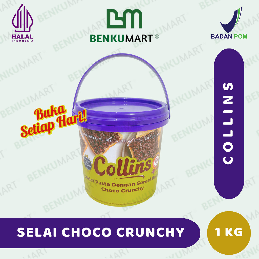

Collins Choco Crunchy 1 Kg Coklat Chruncy | Selai Coklat | Pasta Chocolate | Selai Roti HALAL
