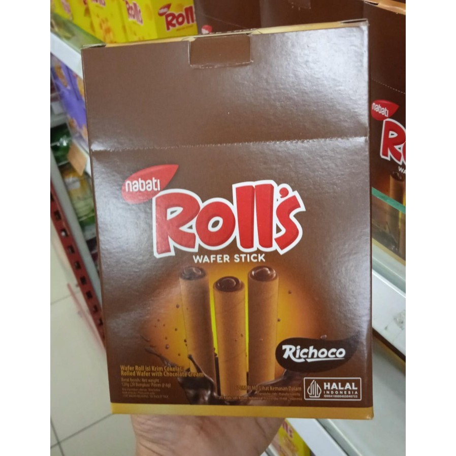 

NABATI RICHOCO ROLLS 6GR COKLAT/20S
