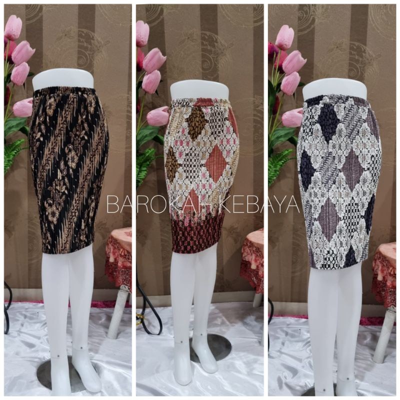 ROK PLISKET PENDEK / ROK KEBAYA / BAWAHAN KEBAYA KONDANGAN / ROK PENDEK