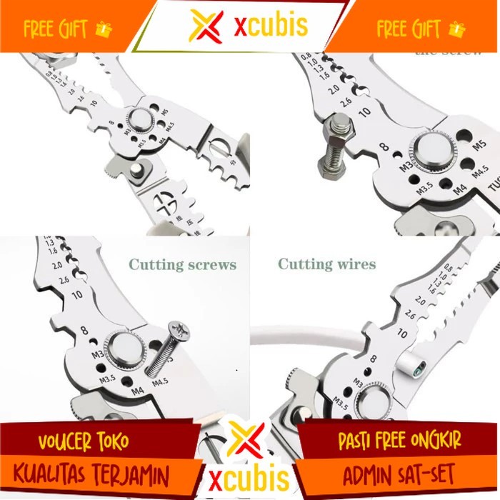 TANG KABEL LISTRIK KAWAT MULTI ALAT PERBAIKAN KAWAT  PEMOTONG PENGUPAS KABEL LISTRIK