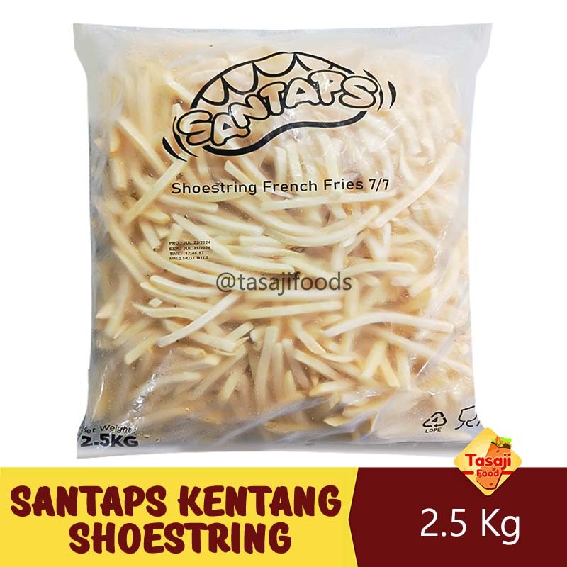 

Santaps Kentang Shoestring Cut Fries 2.5 Kg Frozen Food