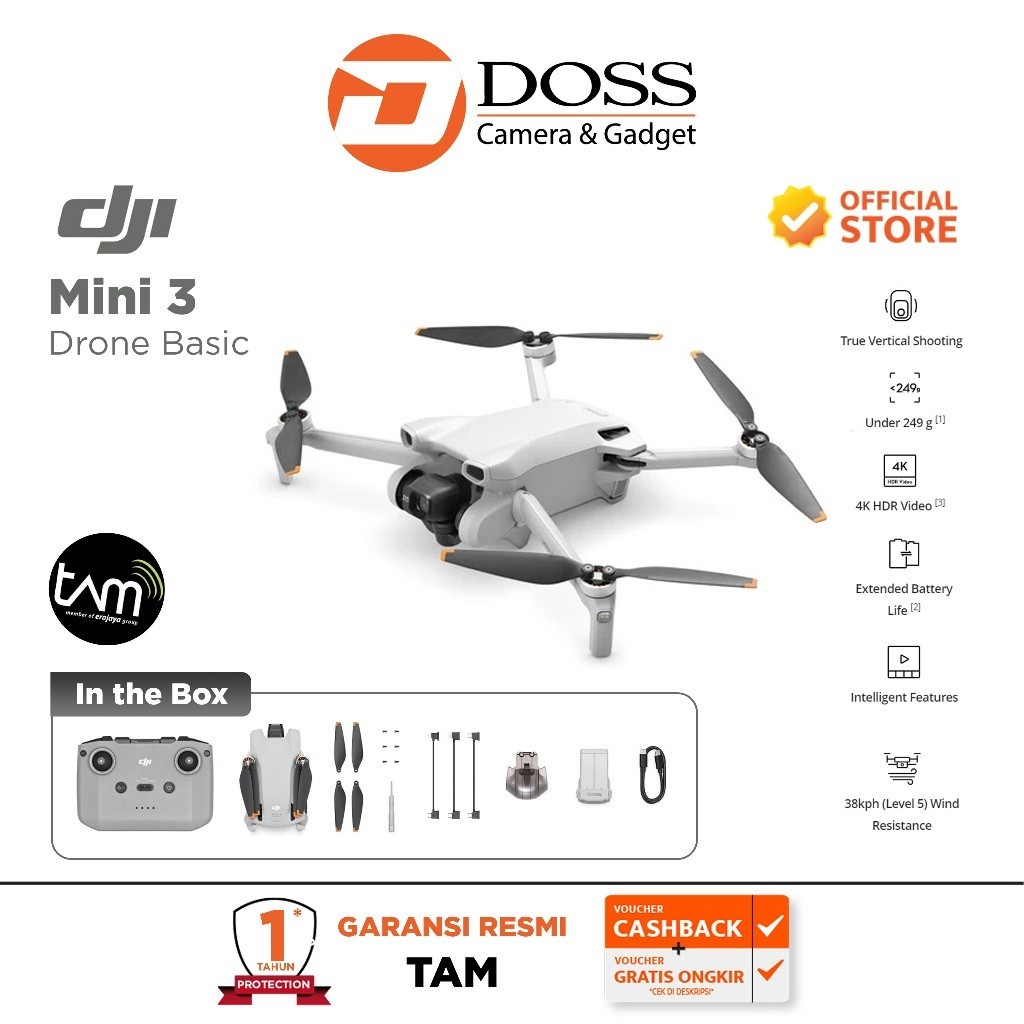 DJI Mini 3 DRONE BASIC Drone Camera