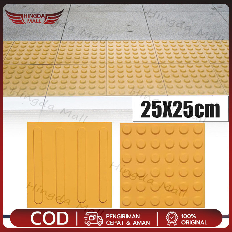 Blind Road Sidewalk Tactile Paving Guide Tactile Paving Block Tunanetra Safety Rubber Tile Brick