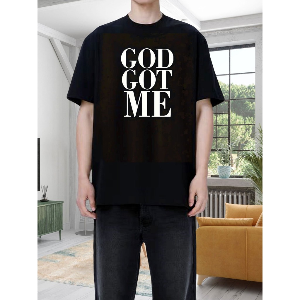 Kaos Rohani Pria Wanita Tuhan Bersamaku Kaos Oblong Katun Premium Desain Keren Nyaman Dipakai