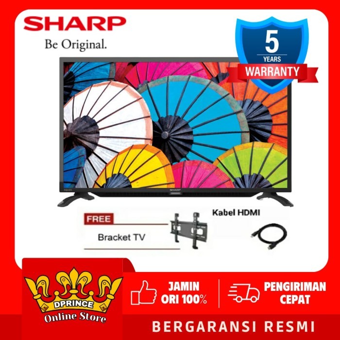 SHARP 32DC1I 32 INCH LED TV DIGITAL 32" 2T-C32DC1I - TANPA BRACKET