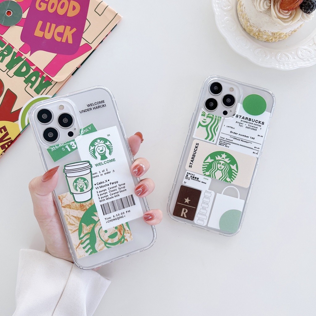Soft Case Vivo Y12 Y12s Y15 Y17 Y20 Y20s Y19 Y30 Y30i Y50 Starbucks Silikon Casing Transparan Anti C