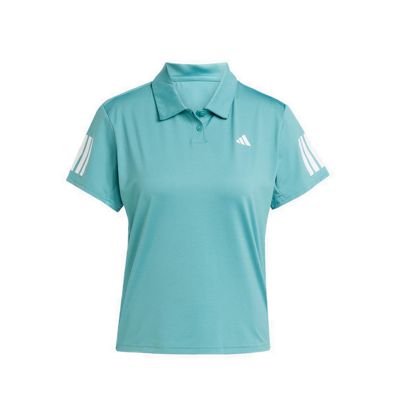 adidas Club Women's Tennis Climacool 3-Stripes Polo Shirt - Turquoise