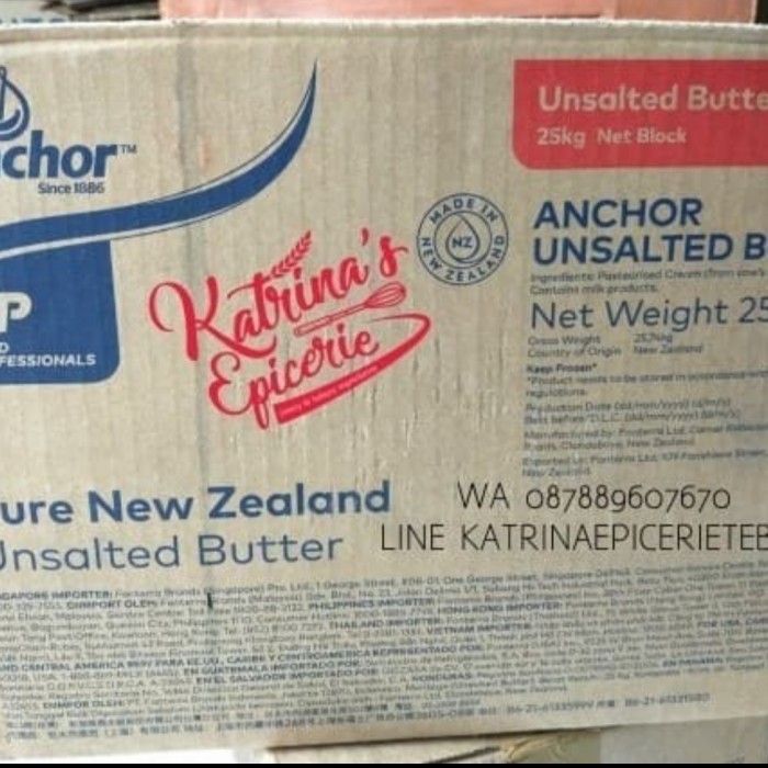 

[[PROMO]] 1 KG ANCHOR UNSALTED BUTTER - MENTEGA TAWAR - Anchor 1 kg, Repack 1 kg