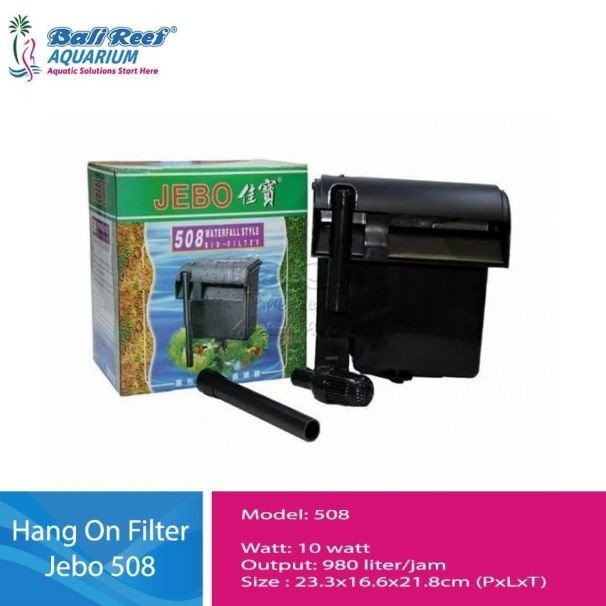 Filter Gantung Aquarium Jebo 508 Hang On Filter Mini