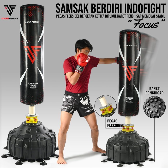 Samsak Berdiri Indofight Sansak Tinju Isi Standing Punching Bag Samsak Tinju Berdiri Indofight Samsa